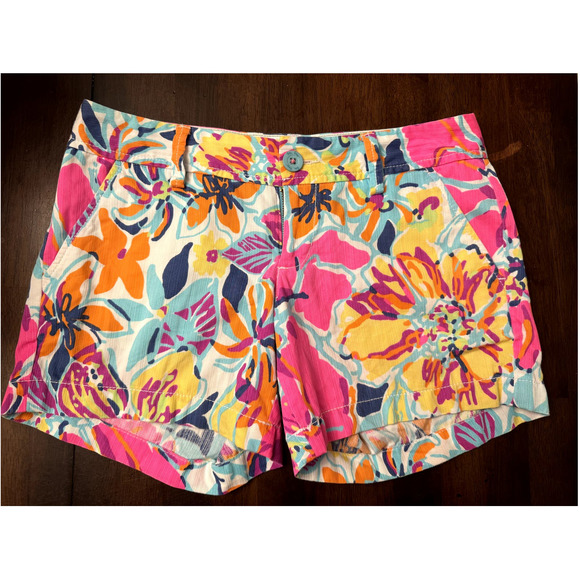 Lilly Pulitzer The Callahan shorts besame mucho women's 2 - Picture 1 of 5